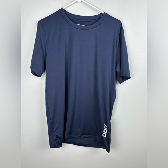 POC Reform Enduro Light Cycling Shirt Mens Large Navy Quick Dry MTB Tee - Picture 1 of 15